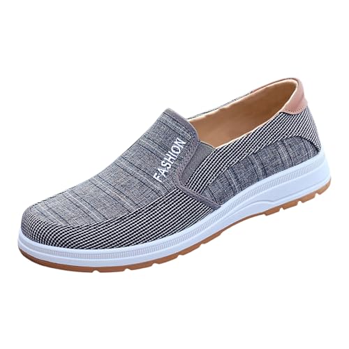MODSGUE Herren Schuhe Casual Business Hausschuhe Atmungsaktiv und Weich Handsfree Slip On Walkingschuhe Orthopädische Plateau-Turnschuhe Leicht Bequeme Erhöhte von MODSGUE