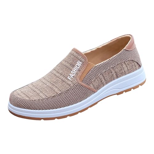 MODSGUE Herren Schuhe Casual Business Hausschuhe Atmungsaktiv und Weich Handsfree Slip On Walkingschuhe Orthopädische Plateau-Turnschuhe Leicht Bequeme Erhöhte von MODSGUE