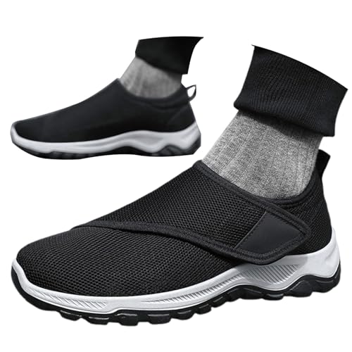 MODSGUE Herren Slip on Sneakers Bequem Schuhe Ohne SchnüRsenkel Mesh Leichte Stoffschuhe Memory Foam Schlupfschuhe SchlüPfen Herren Laufschuhe Orthopädische Atmungsaktiv Elegant Gym Turnschuhe von MODSGUE