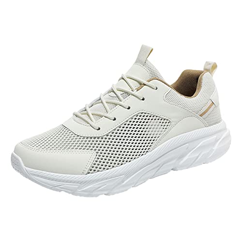 MODSGUE Herren Slip on Sneakers Mesh Schuhe Ohne SchnüRsenkel Mesh Leichte Stoffschuhe Memory Foam Schlupfschuhe SchlüPfen Sommer Einfabrig Laufschuhe Orthopädische Atmungsaktiv Elegant Turnschuhe von MODSGUE