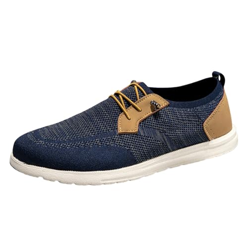 MODSGUE Joggingschuhe Bequeme Slip-On-Loafer für Herren Hautfreundliche rutschfeste Innensohlen Walking-Freizeitschuhe Retro-Mode Leichte und Atmungsaktive Outdoor-Fitness von MODSGUE