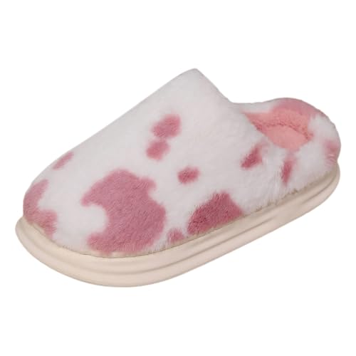 MODSGUE Kuh Hausschuhe Damen Herren Plüsch Pantoletten Winter Weiche Warme Bequeme Rutschfeste Cozy Geschlossen Flauschige Tiere Leichte Kuschel Lustige Schuhe MODSGUE Kuh Hausschuhe Damen Herren Plüsch Pantoletten Winter Weiche Warme Bequeme Rutschfeste Cozy Geschlossen Flauschige Tiere Leichte Kuschel Lustige Schuhe von MODSGUE