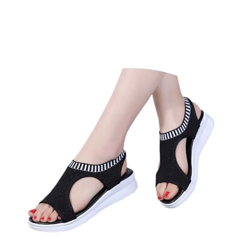 MODSGUE Orthopädische Sandalen Damen Sommer Bequem Waschbare Slingback Slide Sport Sommerschuhe mit Weiche Fussbett Outdoor Wassersandalen Casual Strick Walkingschuhe MODSGUE Orthopädische Sandalen Damen Sommer Bequem Waschbare Slingback Slide Sport Sommerschuhe mit Weiche Fussbett Outdoor Wassersandalen Casual Strick Walkingschuhe von MODSGUE