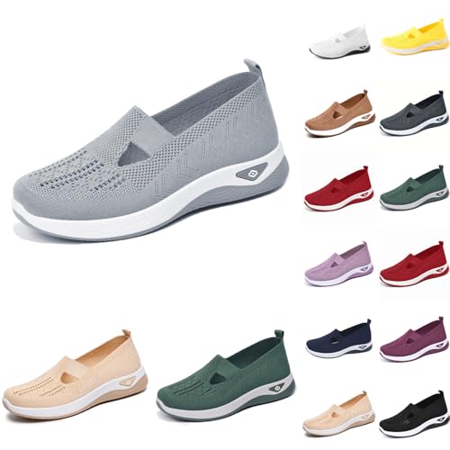 MODSGUE Orthopädische Schuhe Damen Sommer Sneaker Atmungsaktive Vermascht Turnschuhe Lässige Komfort Laufschuhe Leicht Walkingschuhe Basic Outdoor Sportschuhe von MODSGUE