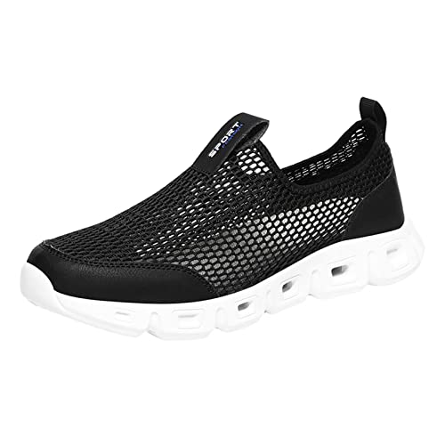 MODSGUE Orthopädische Schuhe Herren Mesh Sneaker Ohne Schnuersenkel Slip-on Schuhe Mesh Atmungsaktiv Leicht Sommer Einfabrig Laufschuhe Sportschuhe Bequem Turnschuhe Leichtgewichts Joggingschuhe von MODSGUE
