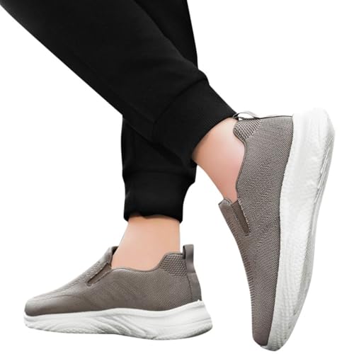 MODSGUE Orthopädische Schuhe Herren Sneaker Ohne Schnuersenkel Slip-on Schuhe Mesh Atmungsaktiv Leicht Laufschuhe Sportschuhe Bequem Turnschuhe Leichtgewichts Outdoor Joggingschuhe von MODSGUE