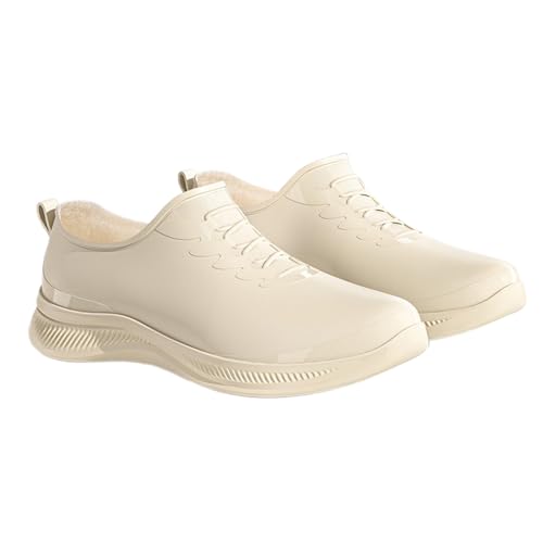 MODSGUE Regenschuhe Damen Wasserdicht Kurz Gummistiefel Anti-Rutsch Schlupfstiefel Leicht Rain Gartenschuhe Wasserschuhe Für Geeignet Regentag Reisen Angeln Angelstiefel Boots Westernstiefel von MODSGUE