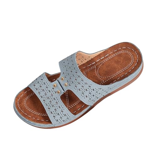 MODSGUE Sandalen Damen Sommer Waschbare Slingback Sandalen Breite Füße Plateau Slide Fußbett Weiche Fussbett Sommerschuhe Casual Elegant Offene Zehen Atmungsaktive Hausschuhe MODSGUE Sandalen Damen Sommer Waschbare Slingback Sandalen Breite Füße Plateau Slide Fußbett Weiche Fussbett Sommerschuhe Casual Elegant Offene Zehen Atmungsaktive Hausschuhe von MODSGUE