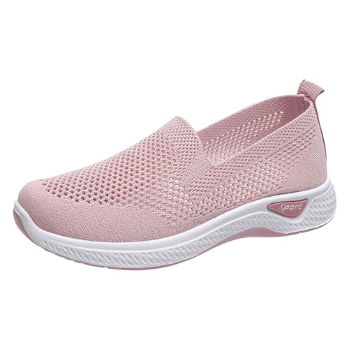 MODSGUE Schuhe Damen Sneaker Günstig Weiche Schuhe für Damen, Atmungsaktiv, Gewebt, zum Gehen, Slip-On-Schaumstoffschuhe, Hände, Slip-In-Sneaker Sommerschuhe von MODSGUE