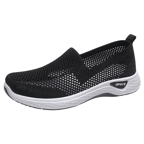 MODSGUE Schuhe Damen Sneaker Günstig Weiche Schuhe für Damen, Atmungsaktiv, Gewebt, zum Gehen, Slip-On-Schaumstoffschuhe, Hände, Slip-In-Sneaker Sommerschuhe von MODSGUE