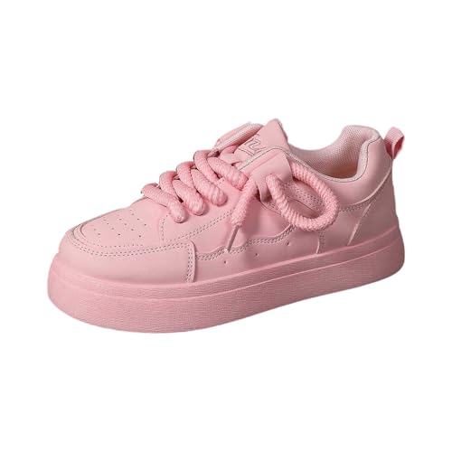 MODSGUE Schuhe Damen Sneaker Party Turnschuhe Festliche Silvester Stiefeletten Elegant Karneval Laufschuhe Einfarbig Freizeitschuhe Bequem Rave Brautschuhe Flach Damenschuhe von MODSGUE