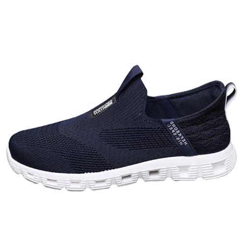 MODSGUE Schwarz Turnschuhe Herren Laufschuhe Air Luftpolster Sportschuhe Leicht Sneaker Atmungsaktiv Joggingschuhe Walkingschuhe Running Sport Orthopädische Straßenlaufschuhe von MODSGUE
