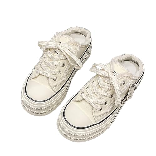 MODSGUE Segeltuchschuhe Damen Sneaker Laufschuhe Turnschuhe rutschfeste Sportschuhe Atmungsaktive Straßenlaufschuhe Sommer Bequem Freizeitschuhe Erwachsene von MODSGUE