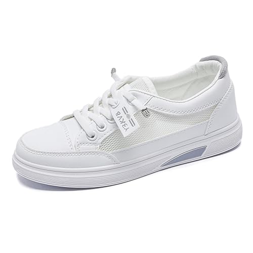 MODSGUE Sneaker Damen Sommer Laufschuhe Atmungsaktive Stoffschuhe Flache Spitze Casual Halbschuhe Freizeitschuhe Boardschuhe Walkingschuhe Turnschuhe von MODSGUE