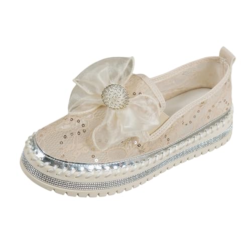 MODSGUE Sneakers Damen Pailletten Flache Low Strass Sneaker Glitzer Loafers Turnschuhe Outdoor Baisc Freizeitschuhe Laufschuhe Schuhe Slip On Walkingschuhe von MODSGUE
