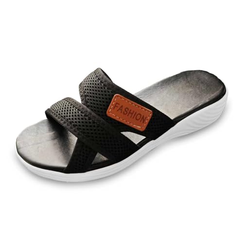 MODSGUE Sommerschuhe Schuhe Damen Orthopädische Sandalen Damen Weite H Bequem Strandsandalen Pantoletten Sommer Breite Füße Hausschuhe Schlappen Elegant Leichte Freizeitschuhe von MODSGUE