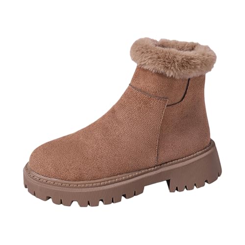 MODSGUE Stiefeletten Damen Grace Schneestiefel Gefüttert Winterschuhe Ankle Boots Herbst Winter Einfarbig Wasserdicht Warm Snowboot Winterstiefel Komfort Stiefel Snow Winterboots MODSGUE Stiefeletten Damen Grace Schneestiefel Gefüttert Winterschuhe Ankle Boots Herbst Winter Einfarbig Wasserdicht Warm Snowboot Winterstiefel Komfort Stiefel Snow Winterboots von MODSGUE