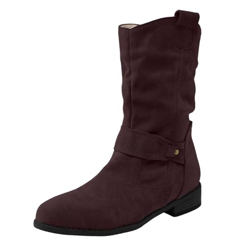 MODSGUE Stiefeletten Damen Schneestiefel Komfort Stiefel Gefüttert Winterschuhe Ankle Boots Wasserdicht Warm Snowboot Mit Futter Herbst Winter Winterstiefel Snow Winterboots von MODSGUE