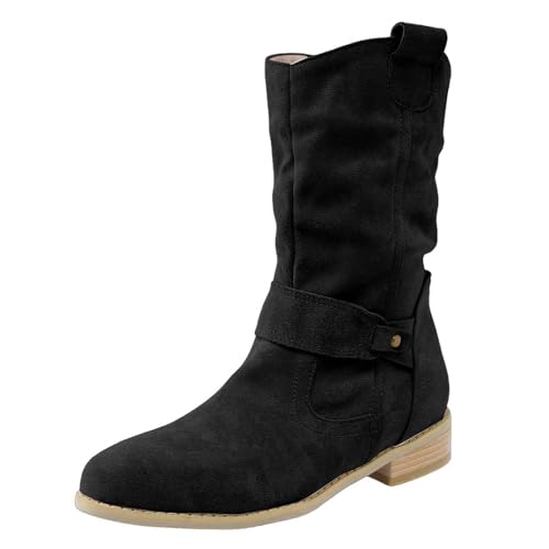 MODSGUE Stiefeletten Damen Schneestiefel Komfort Stiefel Gefüttert Winterschuhe Ankle Boots Wasserdicht Warm Snowboot Mit Futter Herbst Winter Winterstiefel Snow Winterboots von MODSGUE