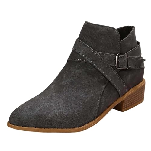 MODSGUE Stiefeletten Damen Spitze Form Flach Stiefel Mit Blockabsatz Ankle Boots Mit Reißverschluss Damenstiefel Einfarbig Freizeitstiefel Wildleder Winterstiefel Ledersteifel MODSGUE Stiefeletten Damen Spitze Form Flach Stiefel Mit Blockabsatz Ankle Boots Mit Reißverschluss Damenstiefel Einfarbig Freizeitstiefel Wildleder Winterstiefel Ledersteifel von MODSGUE