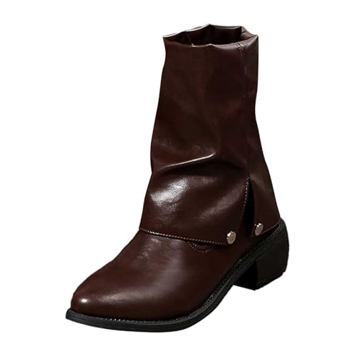 MODSGUE Stiefeletten Damen Wildleder Elegante Stiefel mit Blockabsatz Stiefel Einfarbig Westernstiefel Ankle Boots Halbhoch Basic Damenstiefel MODSGUE Stiefeletten Damen Wildleder Elegante Stiefel mit Blockabsatz Stiefel Einfarbig Westernstiefel Ankle Boots Halbhoch Basic Damenstiefel von MODSGUE