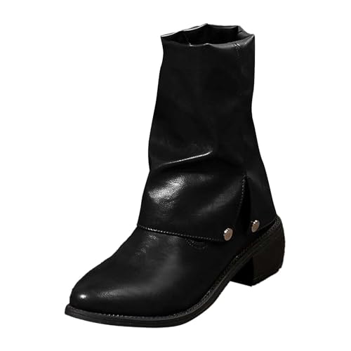 MODSGUE Stiefeletten Damen Wildleder Elegante Stiefel mit Blockabsatz Stiefel Einfarbig Westernstiefel Ankle Boots Halbhoch Basic Damenstiefel MODSGUE Stiefeletten Damen Wildleder Elegante Stiefel mit Blockabsatz Stiefel Einfarbig Westernstiefel Ankle Boots Halbhoch Basic Damenstiefel von MODSGUE