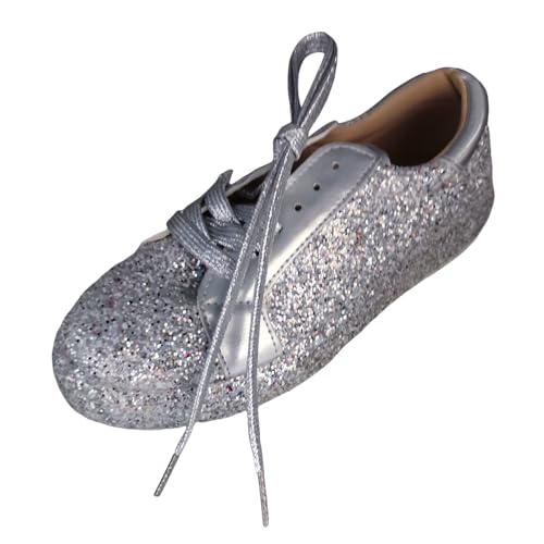 MODSGUE Trachten Sneakers Damen Pailletten Flache Low Sneaker Atmungsaktiv Strass Glitzer Turnschuhe Outdoor Sportschuhe Oktoberfest Walkingschuhe Laufschuhe von MODSGUE