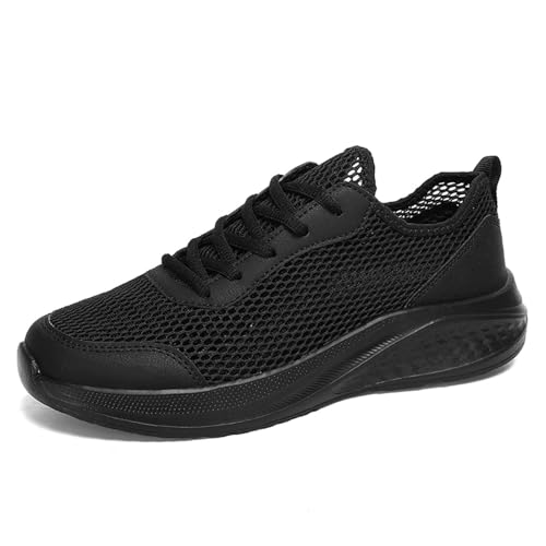 MODSGUE Wanderschuhe Herren Laufschuhe Sicherheitsschuhe Leicht Komfort Luftkissen Sportschuhe Schutzschuhe Sommer Einfarbig Tennis Walkingschuhe Orthopädische Arbeitsschuhe von MODSGUE