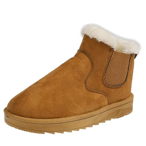 Winterstiefel Damen, Warm Gefüttert Bequem Klassisch Schneestiefel, Mode Kurzschaft Wasserdicht Winterstiefel Winterschuhe Schneestiefel Basic Stiefel Skischuhe von MODSGUE