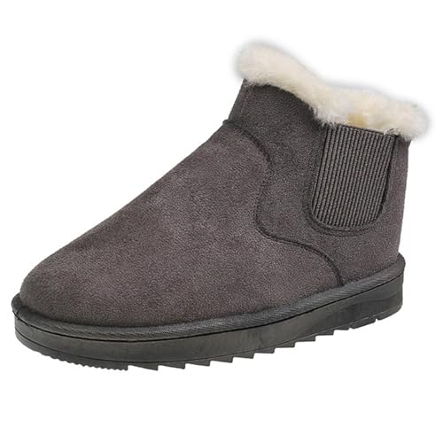 Winterstiefel Damen, Warm Gefüttert Bequem Klassisch Schneestiefel, Mode Kurzschaft Wasserdicht Winterstiefel Winterschuhe Schneestiefel Basic Stiefel Skischuhe von MODSGUE