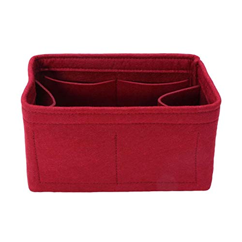 Taschenorganizer Handtasche,Handtaschen Organizer, Multifunktionsfrauen fühlte Einsatz Tasche Make-up kosmetic Taschen Reisen innerer geldbörse tragbare Handtasche Speicher Organizer Tote S/m/l ( von MOEENS