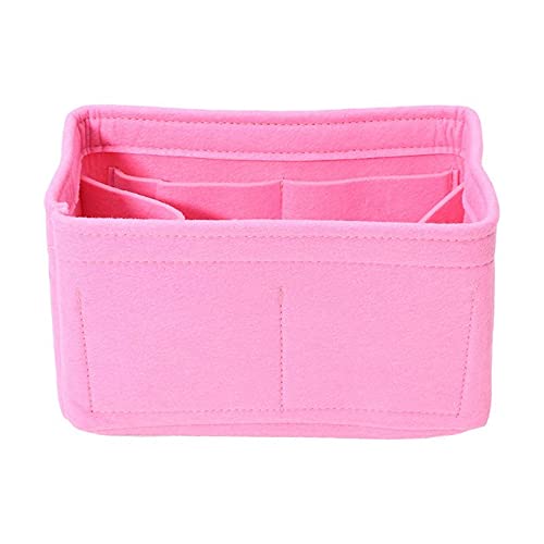 Taschenorganizer Handtasche,Handtaschen Organizer, Multifunktionsfrauen fühlte Einsatz Tasche Make-up kosmetic Taschen Reisen innerer geldbörse tragbare Handtasche Speicher Organizer Tote S/m/l ( von MOEENS