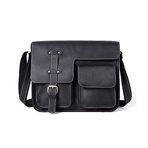 MOEIDO Umhängetasche 1 stück reisen schulter business männer tasche echtes leder aktentasche for dokumente große handtasche männlich weiblich(Color:B) von MOEIDO