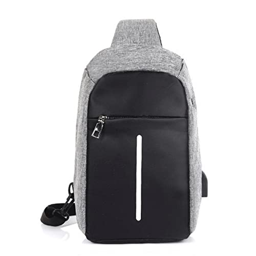 MOEIDO Umhängetasche Casual Herren Brusttasche Anti Diebstahl Wasserdicht Unsichtbarer Reißverschluss Beliebte Aktentasche Mode Classic Business Messenger Schulterballen von MOEIDO