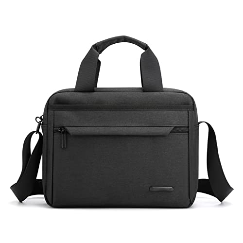 MOEIDO Umhängetasche Männer Leinwand Umhängetasche Reise Luxus Tote Handtasche Messenger Bag Male Satchel Pack Crossbody Taschen(Color:Black) von MOEIDO