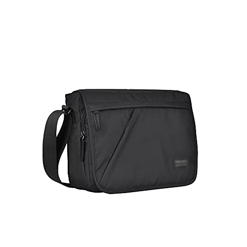 MOEIDO Umhängetasche Mode Männer Crossbody Bag Messenger lässig Schulter Schultaschen schwarz blau grau(Color:Black,Size:Length 355xwidth 100xheight 260mm) von MOEIDO