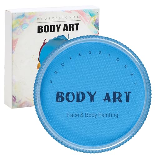 MOEMOE BABY Kinderschminke Set, Wasserbasis Gesichts- und Körperfarben für Kinder Erwachsene, Schminkfarbe für Paty Halloween Blau von MOEMOE BABY