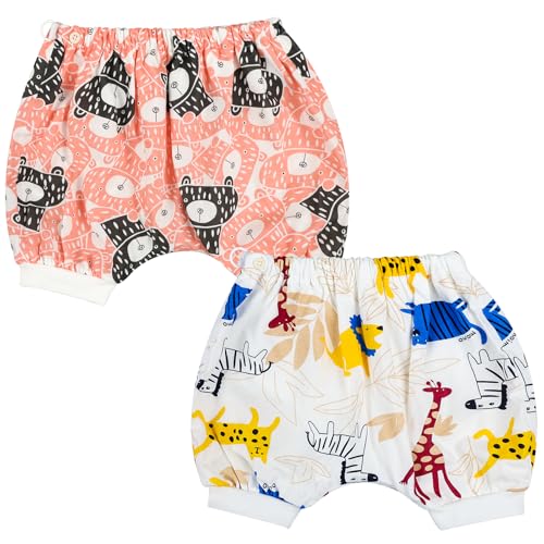 MOEMOE BABY Kurz Windelhosen Kinder, Windelrock nachts kinder, Baumwolle 2 Stück Töpfchen traininghose, Lernhose Trainerhosen für Jungen Mädchen M/3-5 Jahre von MOEMOE BABY