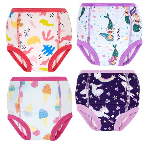 MOEMOE BABY Töpfchen Trainingshose 4 Stück Baby Waschbare Töpfchentraining Unterhose Kinder Unterwäsche für Mädchen 2 Jahre von MOEMOE BABY