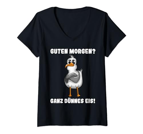 Damen MÖWE MOIN T-Shirt mit V-Ausschnitt Damen MÖWE MOIN T-Shirt mit V-Ausschnitt von MÖWE MOIN DESIGNS