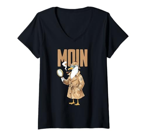Damen MÖWE Moin T-Shirt mit V-Ausschnitt Damen MÖWE Moin T-Shirt mit V-Ausschnitt von MÖWE MOIN DESIGNS