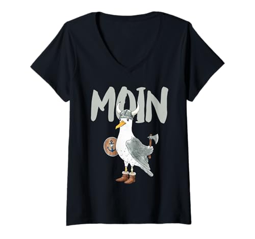 Damen MÖWE Moin T-Shirt mit V-Ausschnitt Damen MÖWE Moin T-Shirt mit V-Ausschnitt von MÖWE MOIN DESIGNS