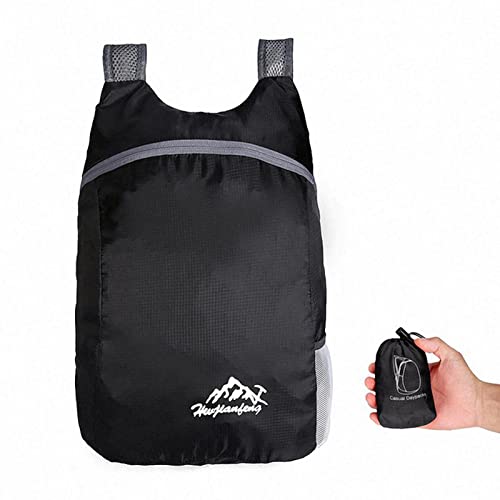 MOGSA Schultasche 20L Leicht Packbar Rucksack Faltbar Ultraleicht Outdoor Faltbarer Rucksack Reise Tagesrucksack Tasche Sport Tagesrucksack für Männer Frauen von MOGSA