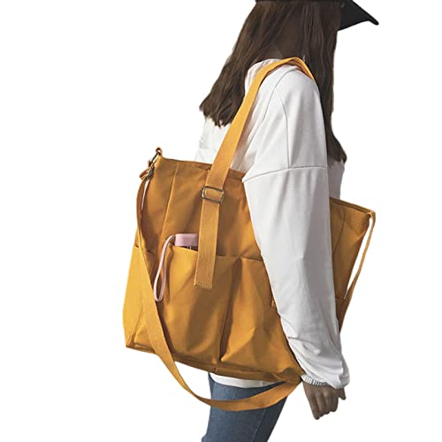 MOGSA Schultertasche Wasserdichte Tasche Große Kapazität Canvas Tasche Female Messenger One-Shoulder Große Tasche Tote Bag von MOGSA