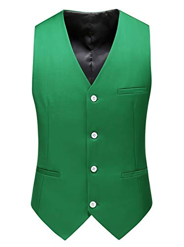 MOGU Herren Taille Mantel Casual Anzug Weste 28 einfarbige Farben für Abschlussball Hochzeit Business, apfelgrün, 34 MOGU Herren Taille Mantel Casual Anzug Weste 28 einfarbige Farben für Abschlussball Hochzeit Business, apfelgrün, 34 von MOGU