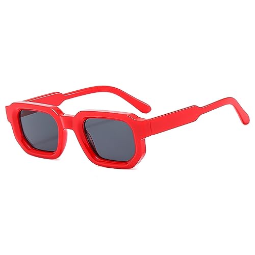 MOHDHAF-Blue Square Sonnenbrille für Damen Männer Retro Clear Lens Sonnenbrille Shades UV400 Glasses MOHDHAF-Blue Square Sonnenbrille für Damen Männer Retro Clear Lens Sonnenbrille Shades UV400 Glasses von MOHDHAF