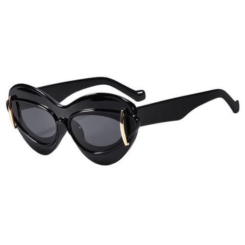 MOHDHAF-Cat Eye DoppelrahMänner DaMänner Sonnenbrille Leopardenmuster Mode Persönlichkeit Party Hip Hop Street UV400 MOHDHAF-Cat Eye DoppelrahMänner DaMänner Sonnenbrille Leopardenmuster Mode Persönlichkeit Party Hip Hop Street UV400 von MOHDHAF