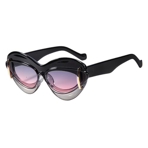 MOHDHAF-Cat Eye DoppelrahMänner DaMänner Sonnenbrille Leopardenmuster Mode Persönlichkeit Party Hip Hop Street UV400 MOHDHAF-Cat Eye DoppelrahMänner DaMänner Sonnenbrille Leopardenmuster Mode Persönlichkeit Party Hip Hop Street UV400 von MOHDHAF