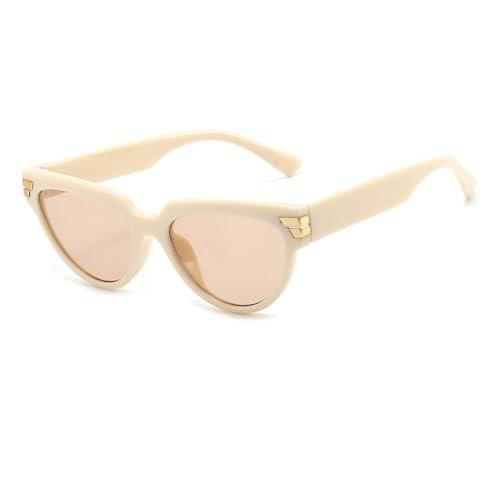MOHDHAF-Cat Eye Sonnenbrille Damen's Vintage Black Cateye Sonnenbrille Female Small Frame Transparent Colour MOHDHAF-Cat Eye Sonnenbrille Damen's Vintage Black Cateye Sonnenbrille Female Small Frame Transparent Colour von MOHDHAF