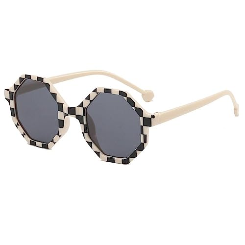 MOHDHAF-Cute Striped Polygon UV400 Sonnenbrille, Sun Protection Sonnenbrille Outdoor Eye Protection Glasses MOHDHAF-Cute Striped Polygon UV400 Sonnenbrille, Sun Protection Sonnenbrille Outdoor Eye Protection Glasses von MOHDHAF